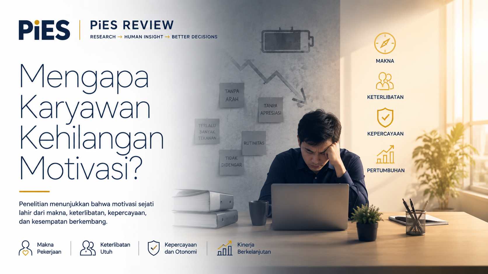 pies didik madani mengapa karyawan kehilangan motivasi