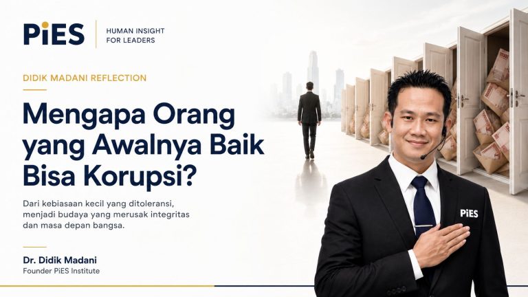 mengapa orang yang awalnya baik bisa korupsi didik madani